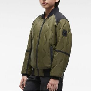 Moose Knuckles (Youth) Olive Bomber Jacket